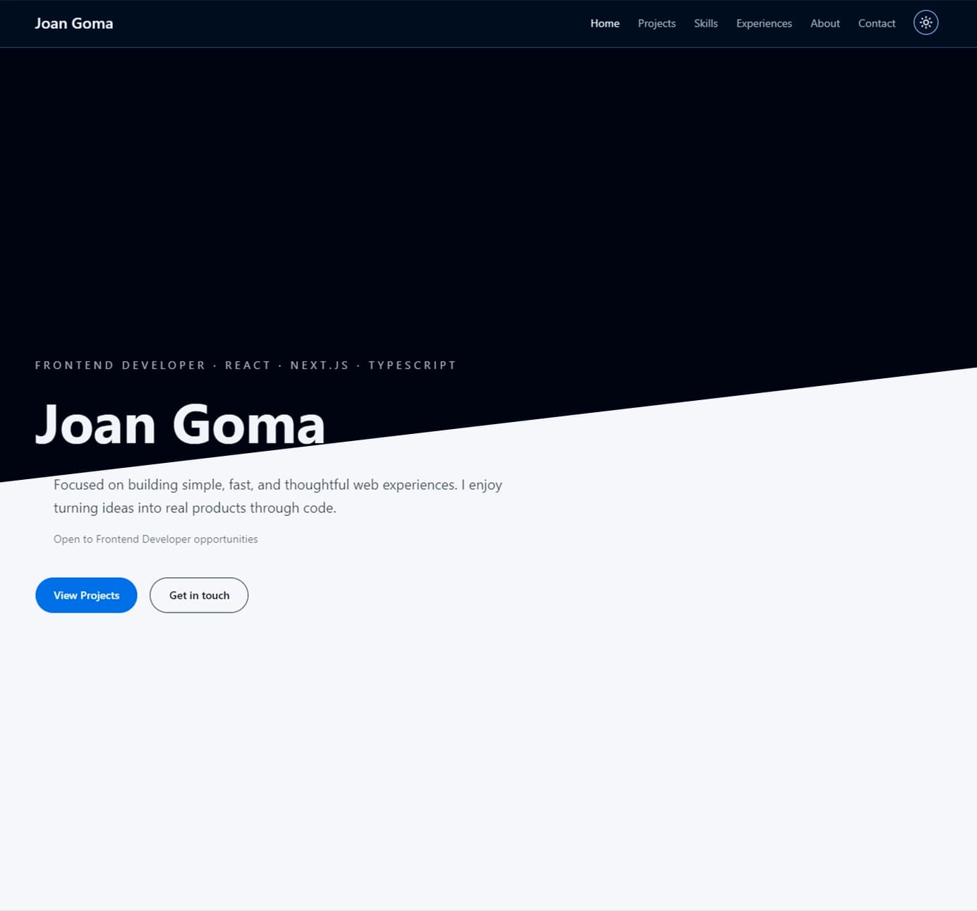 Personal Portfolio Website