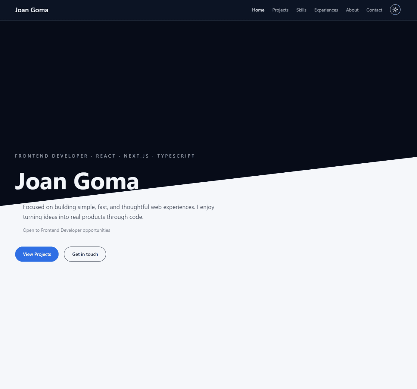 Personal Portfolio Website