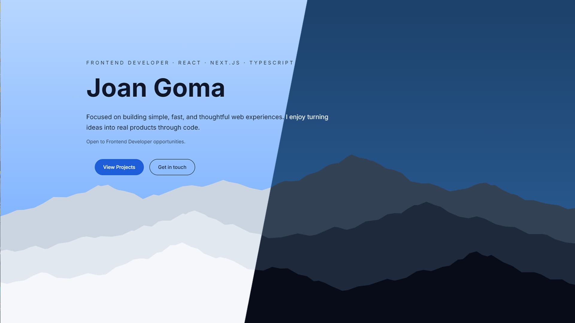 Personal Portfolio Website